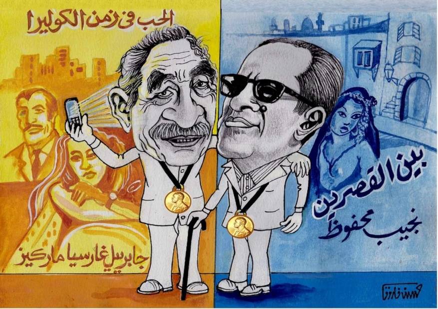 48 رساما كاريكاتوريا يتذكرون مشاهير الأدب على طريقتهم