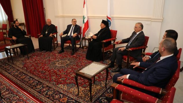 العبسي استقبل البيسري مع وفد أطلعه
على الوضع الأمني والرؤية لملف النزوح