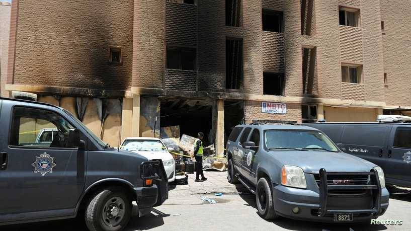 وصول جثامين 45 عاملا قضوا في حريق الكويت إلى الهند