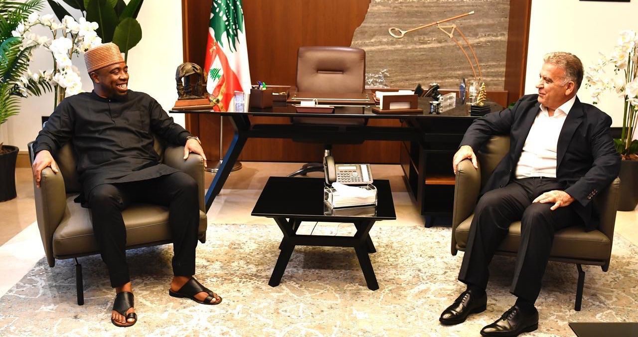 اللواء ابراهيم هنأ السفير الروسي
واستقبل القائم بالأعمال النيجيري