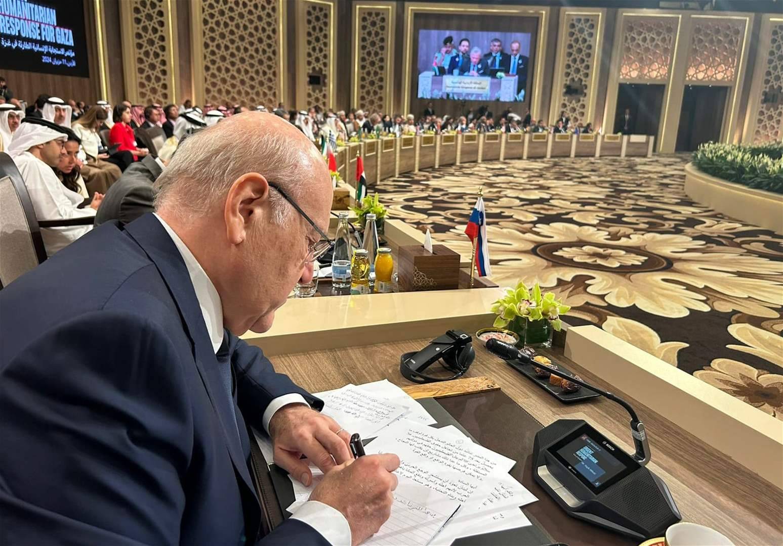 ميقاتي من الأردن: جنوبنا وأهله في نكبة حقيقية لا وصف لها