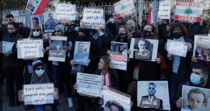 وقفة لتجمّع أهالي شهداء مرفأ بيروت:
لاستكمال التحقيقات ومُحاسبة المسؤولين