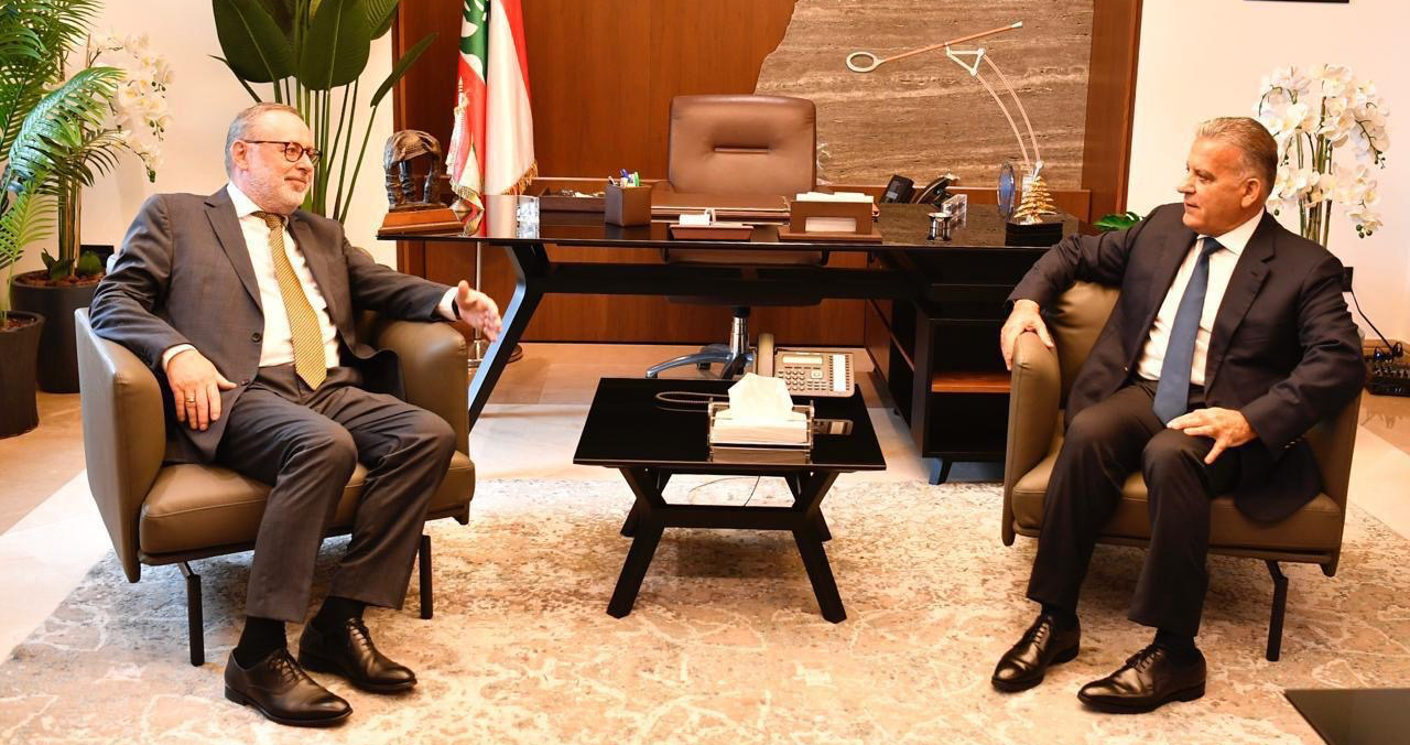 ابراهيم استقبل سفير النروج مودّعاً