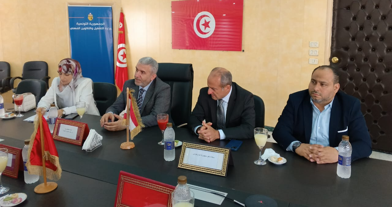 بيرم التقى الدردري وعرض ووزير
التشغيل التونسي مجالات التعاون