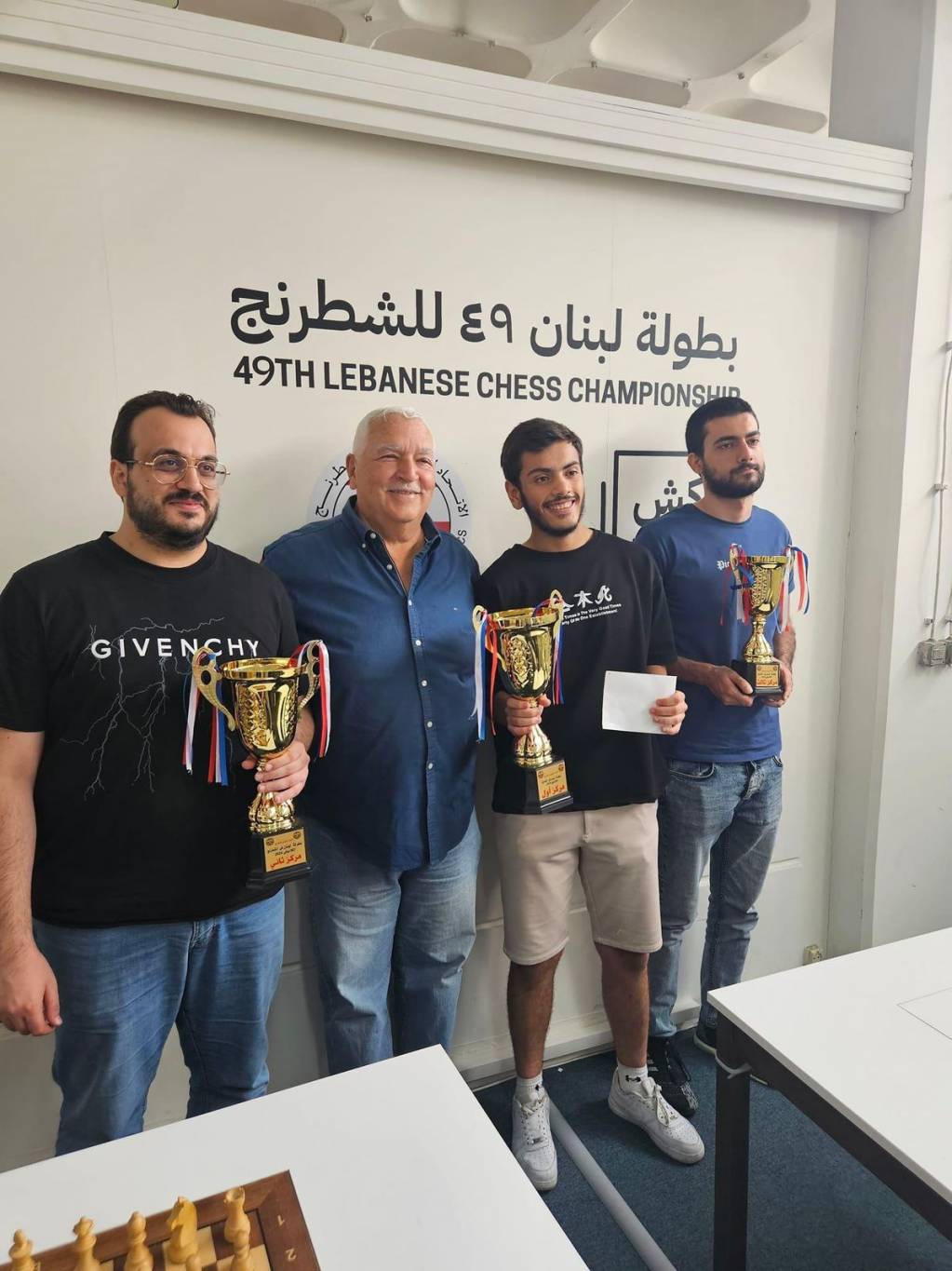 بطولة لبنان في الشطرنج الكلاسيكي 
خضر والجاويش وأسعد في الصدارة
