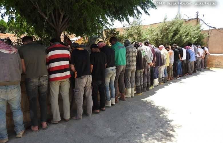 الجيش يوقف 68 شخصا بتهم مختلفة