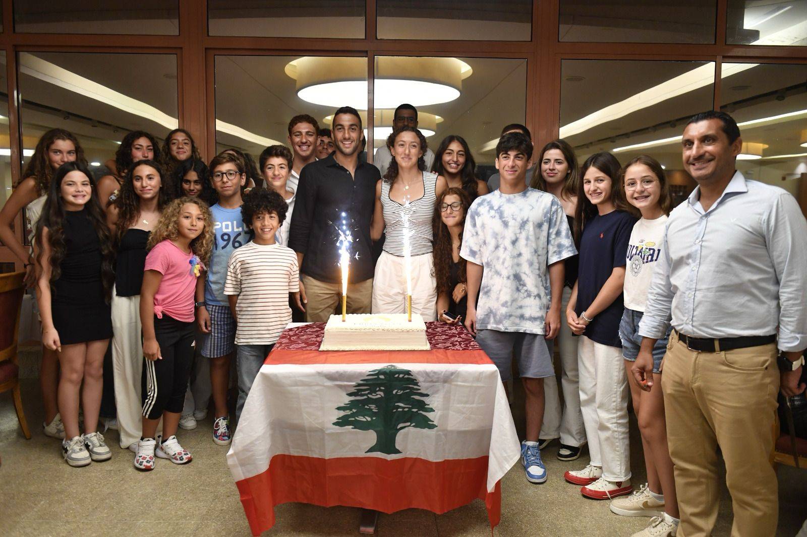 الجزيرة يكرّم السباحيْن لين الحاج
وسيمون الدويهي وبطلاته وأبطاله