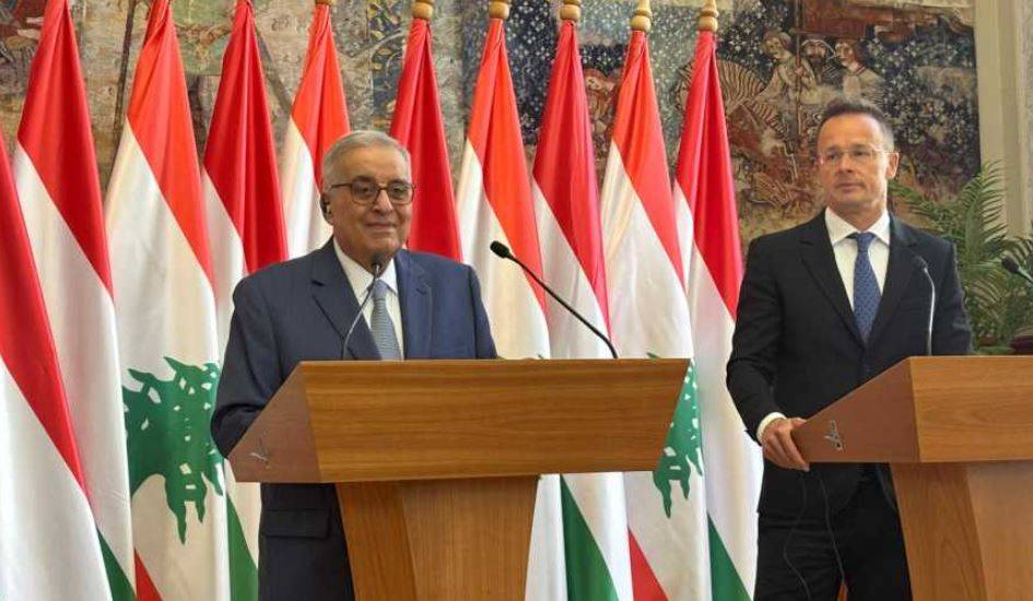 مباحثات رسمية  بين بو حبيب و نظيره المجري في بودابست