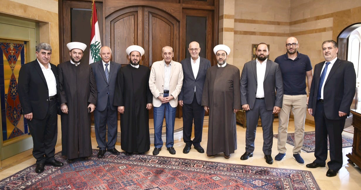 بري استقبل مُفتي زحلة والبقاع