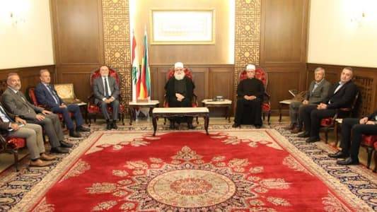 أبي المنى التقى المطران أبي نجم
واطّلع على التحضيرات لانتخابات المجلس المذهبي