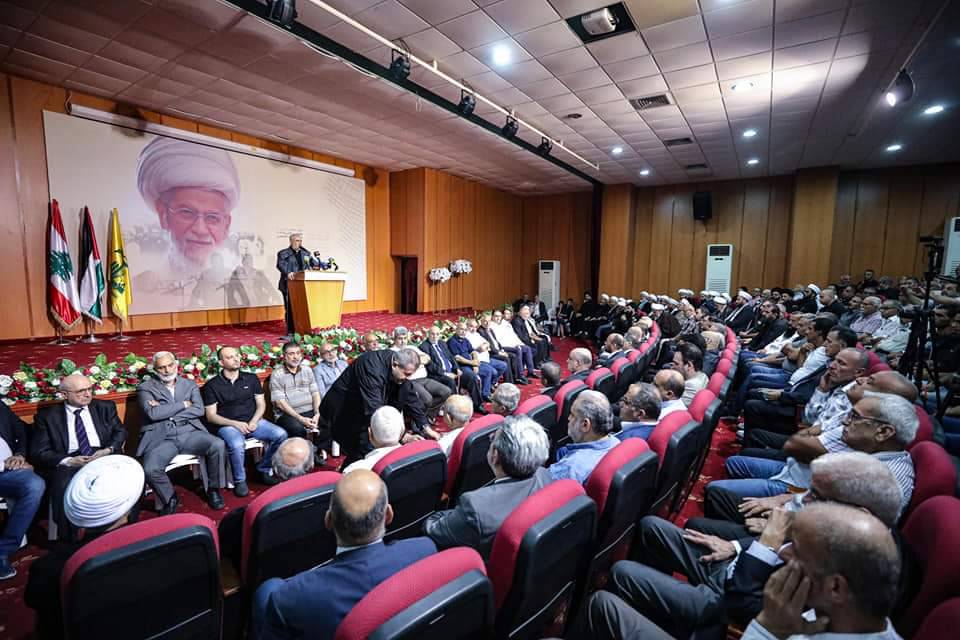 حزب الله وعائلة العلامة النابلسي أحيوا سنويّة رحيله الأولى:
إشادة بخطه المقاوم وحتميّة الإنتصار على العدو
رعد: نهاية "إسرائيل" ستكون في شنها حرب واسعة ضد لبنان