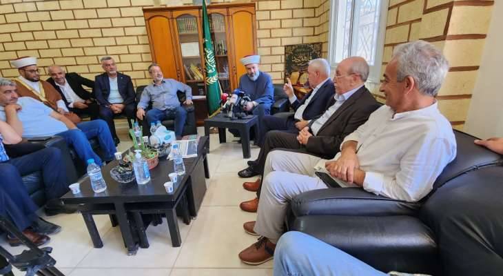 إجتماع في دار الفتوى في بعلبك- الهرمل بحث
الوضع الأمني في ضوء التهديدات "الإسرائيليّة"