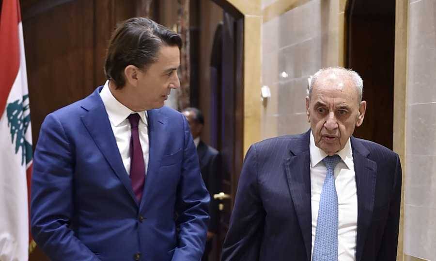 هوكشتاين: الحلّ الدبلوماسي ملحّ ولا أحد يريد حربا بين ‎لبنان و"اسرائيل"... بري: متمسكون بالتمديد للينونيفل وفقاً للقرار 1701