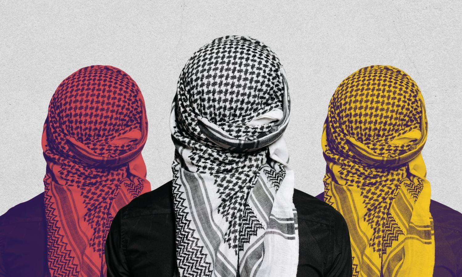 نبوخذ نصر بالكوفيّة الفلسطينيّة