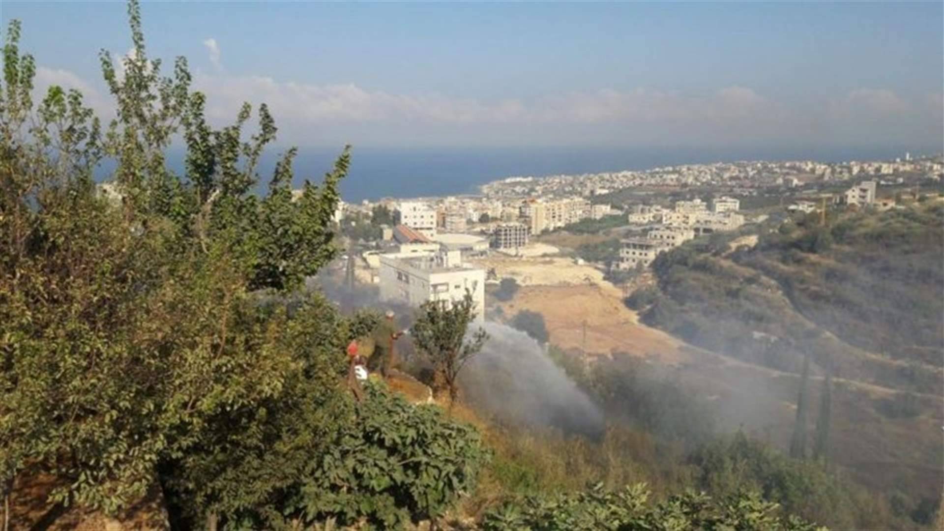 حريق كبير في بلاط جبيل