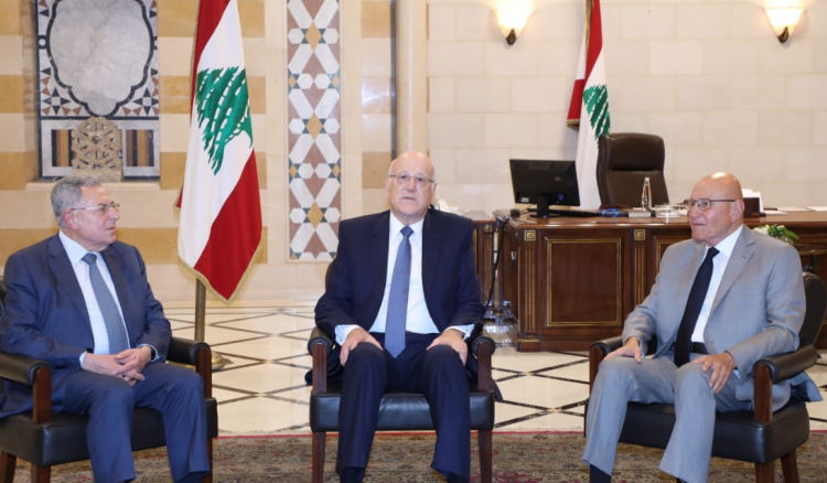 ميقاتي استقبل السنيورة وتمام سلام ووفد "الجمهورية القوية"... ستريدا جعجع: طلبنا تصنيف السوريين مهاجرين غير شرعيين