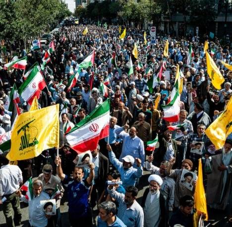 إيران: في "جمعة الغضب".. تظاهرات داعمة للبنان وفلسطين