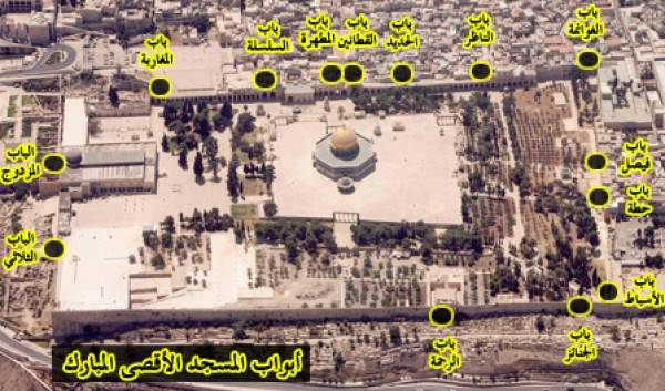 الاحتلال يغلق 5 من أبواب المسجد الأقصى