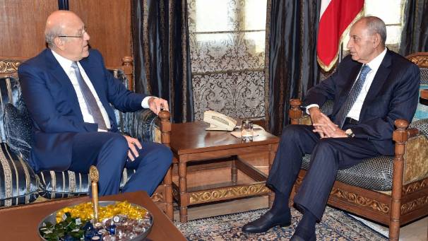 بري تابع مع ميقاتي وسفير قطر المستجدات سياسياً وميدانياً