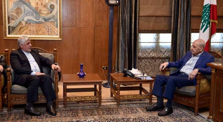 بري التقى المندوب الخاص لوزير الخارجيّة الإيراني