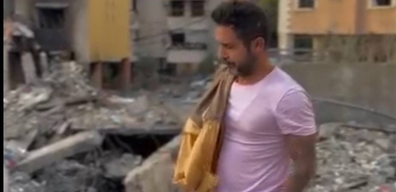 "متل ما شايفين ما بقي منو شي".. ممثل لبناني خسر منزله في القصف الإسرائيلي