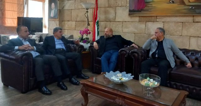 نهرا عرض مع وفد "أمل" التطورات وملف النازحين وخطة مساعدتهم في المناطق الشمالية