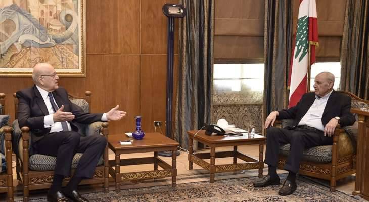 ميقاتي تابع مع بري تطورات الأوضاع وملف النازحين
خلف ونجاة عون: وجوب محاكمة العدو على جرائمه البيئيّة