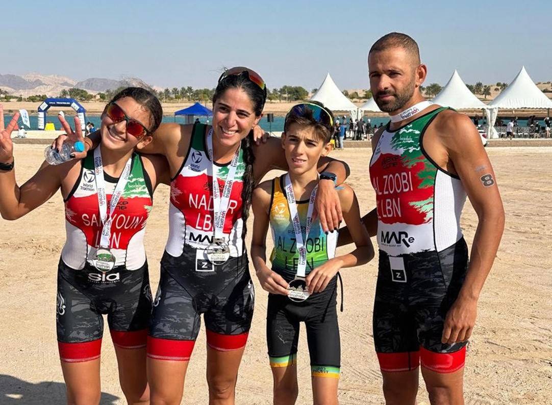 ميدالية ذهبية لميا صهيون وفضية لليندزي ناضر
في سباق دولي للترياتلون بالأردن