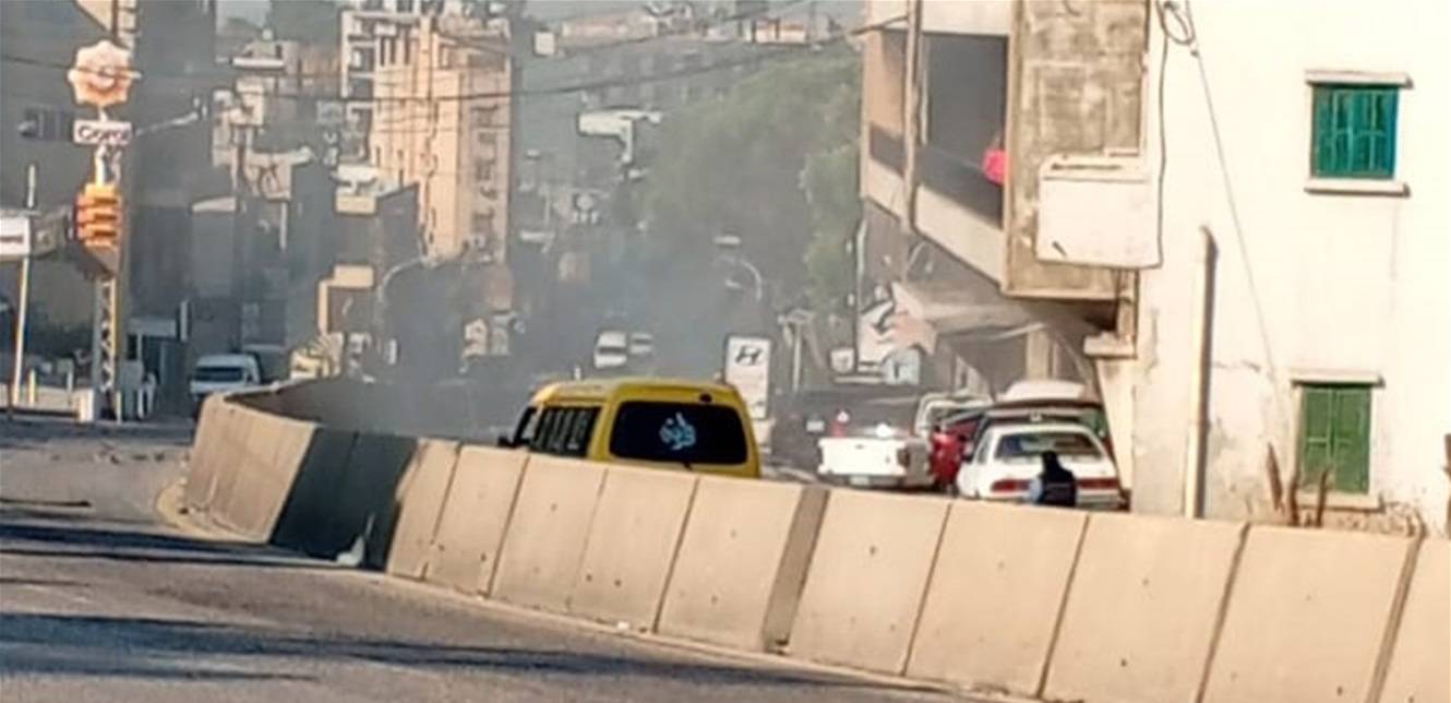 إعادة فتح السير على طريق عاريا باتجاه الجمهور