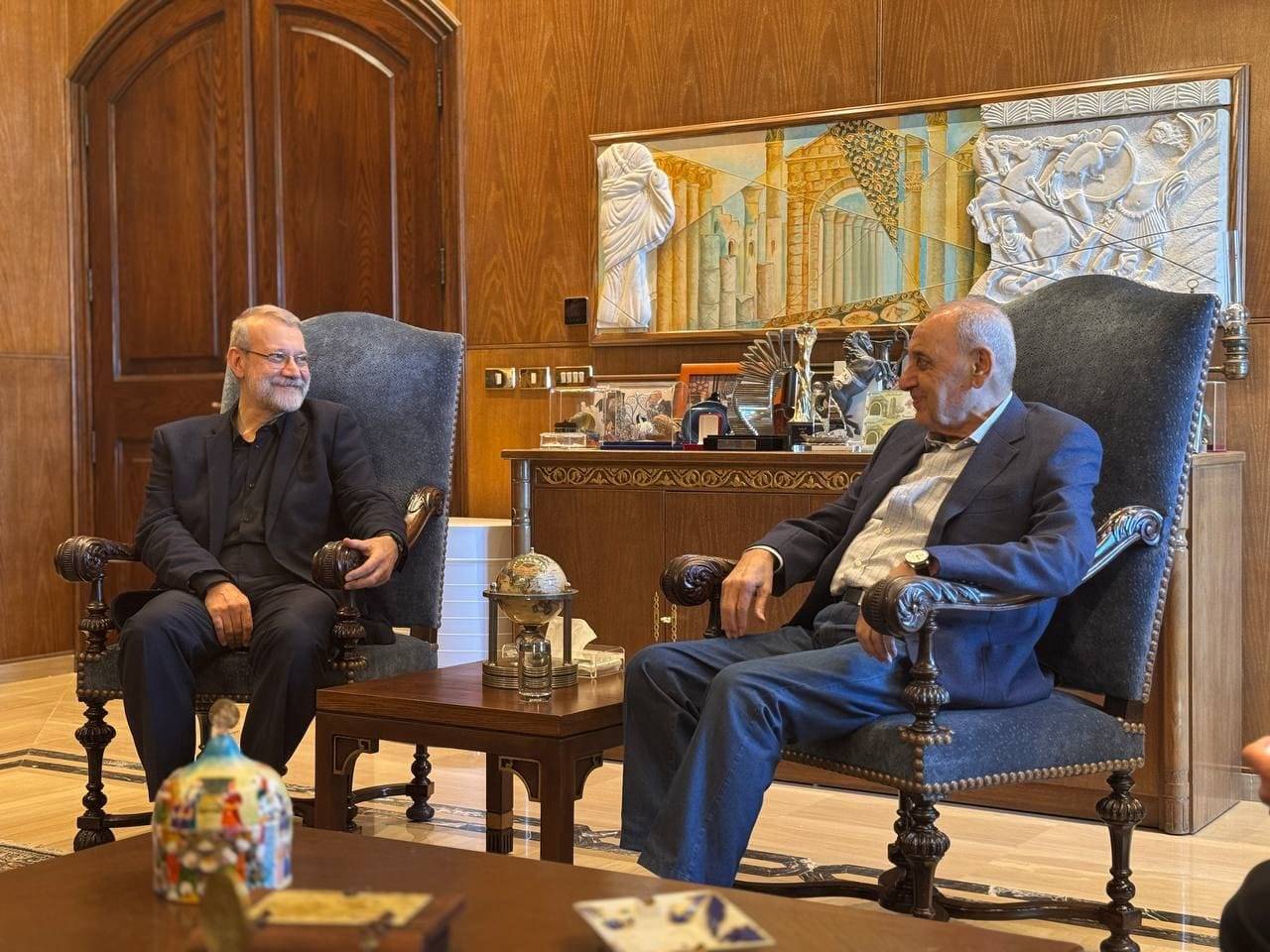 لاريجاني: بري قدم تفاصيل جيدة أثناء محادثتي معه وندعم أي قرار تتخذه المقاومة وحكومة لبنان