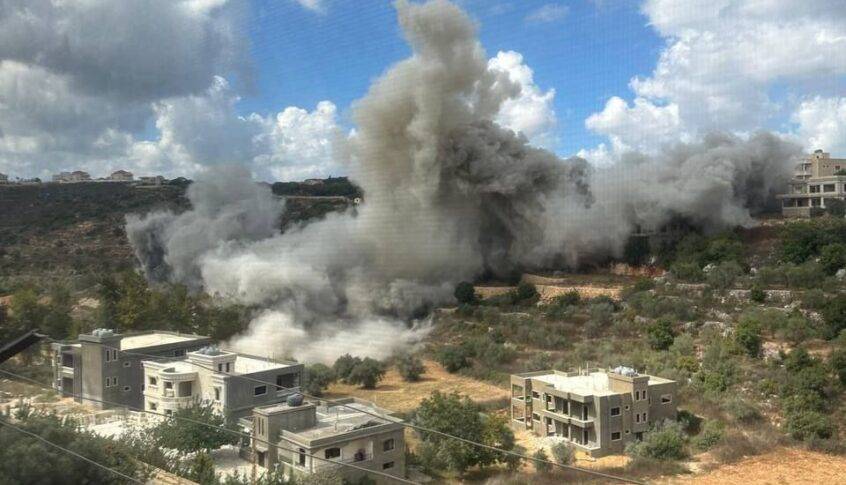 طوارئ الصحة: استشهاد 6 أشخاص في الغارة على مقنة - قضاء بعلبك