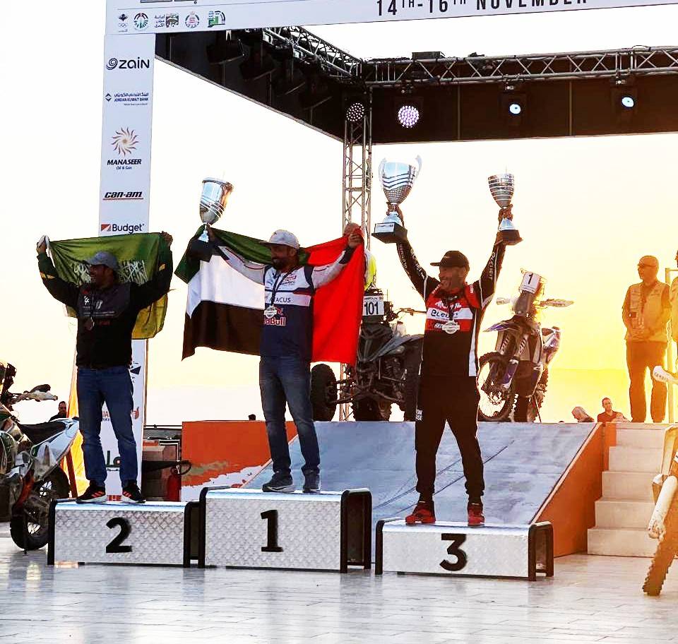 الدرّاج رفيق عيد يصعد الى منصة التتويج مرتين
في جولة الأردن من بطولة العالم للراليات الصحراوية