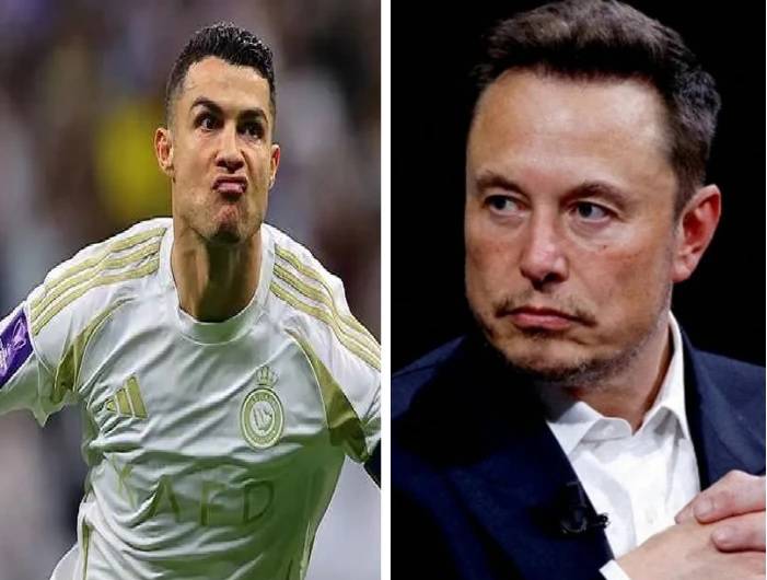 بكلمة واحدة... إيلون ماسك يفاجئ كريستيانو رونالدو