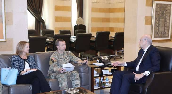 ميقاتي استقبل الجنرال جيفرز: ضرورة
الالتزام الكامل بوقف النار ومنع الخروق