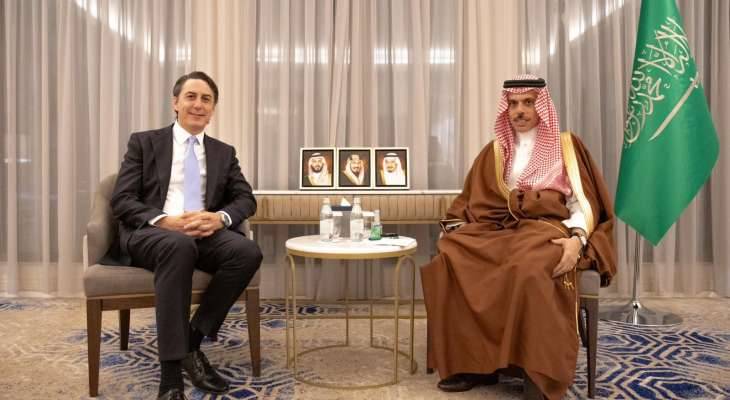 وزير خارجية السعودية وهوكشتاين ناقشا في الدوحة تطورات الساحة اللبنانية