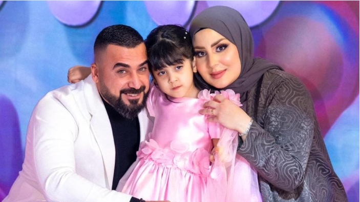 هكذا احتفلت الإعلامية زينة الدليمي وزوجها الإعلامي والعقيد بسام علي بعيد ميلاد ابنتهما