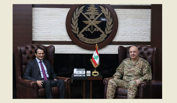 سفير قطر بعد لقائه قائد الجيش أكد استمرار الدعم القطري للبنان والجيش