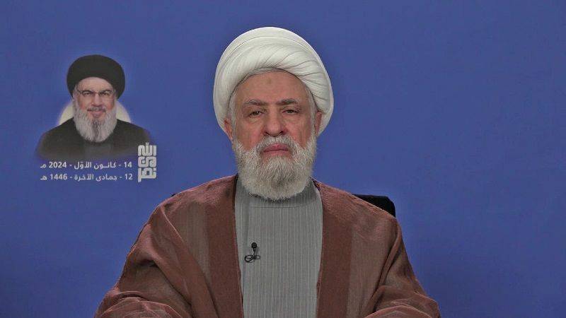 حدّد برنامج عمل حزب الله للمرحلة المقبلة بـ5 نقاط 
قاسم: صبرنا على مئات الخروقات الإسرائيلية... ولوضع المعنيين أمام مسؤولياتهم
برنامج عملنا تنفيذ الاتفاق في جنوب نهر الليطاني وإعادة الإعمار وانتخاب رئيس للجمهوريّة