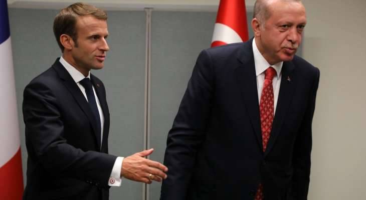 الرئاسة الفرنسية: ماكرون وأردوغان اتفقا على ضرورة انتقال سلمي في سوريا