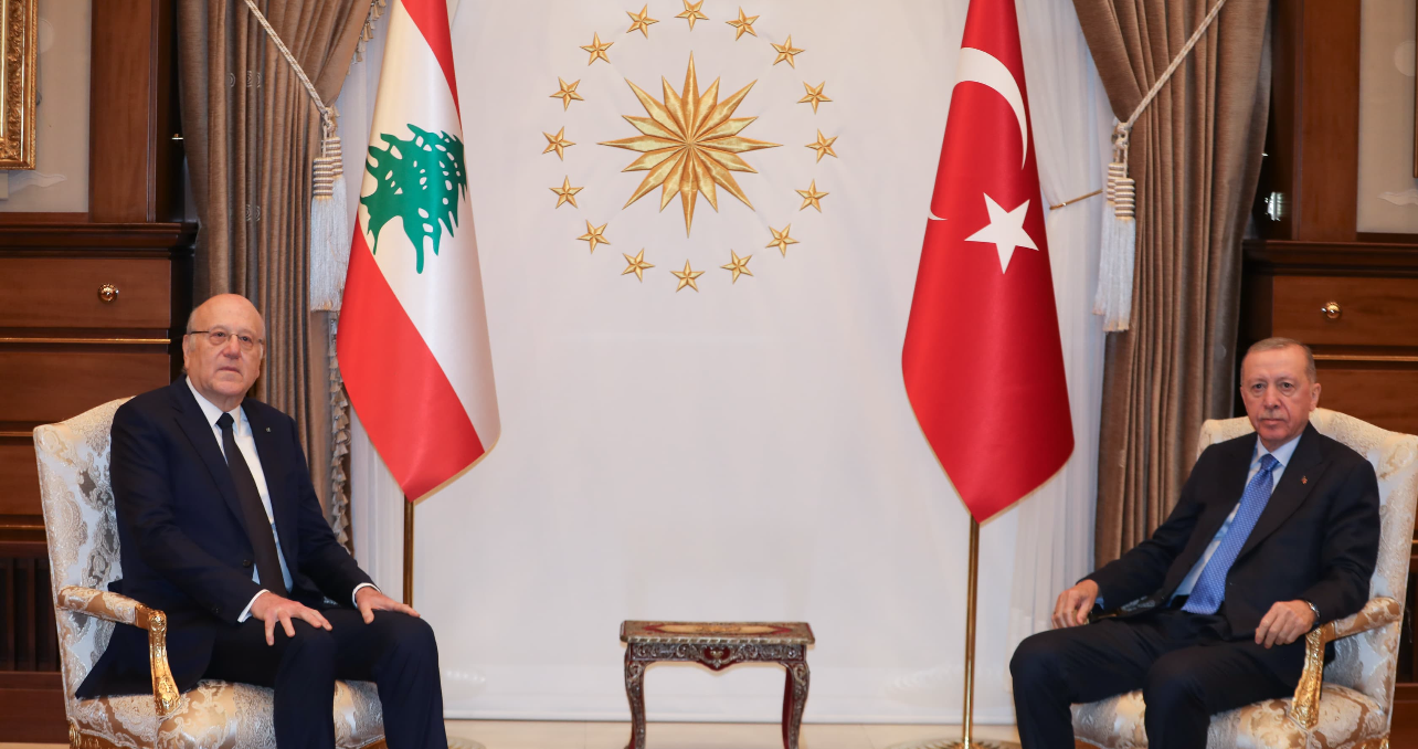 اردوغان استقبل ميقاتي واجتماع موسع تركي - لبناني