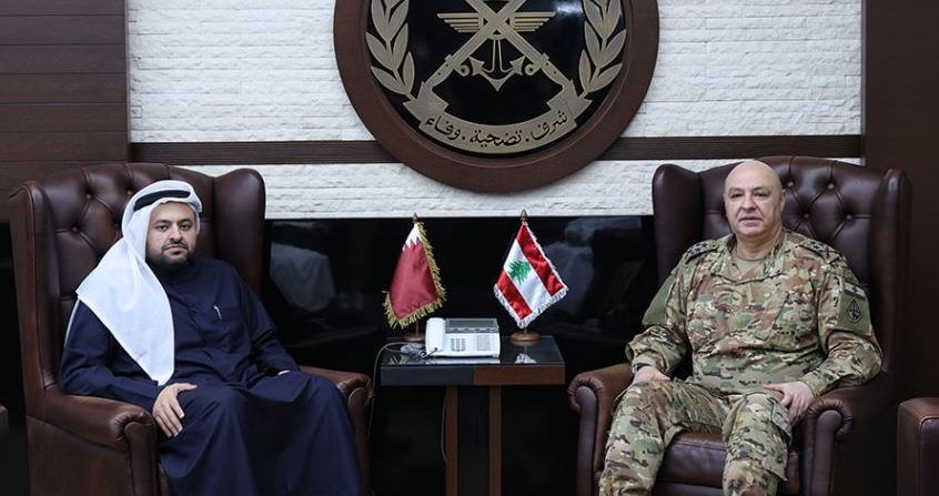 مسؤول قطري زار بري وميقاتي وقائد الجيش