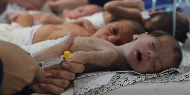 8500 رضيع تحت خطر إنقطاع الحليب في غزة