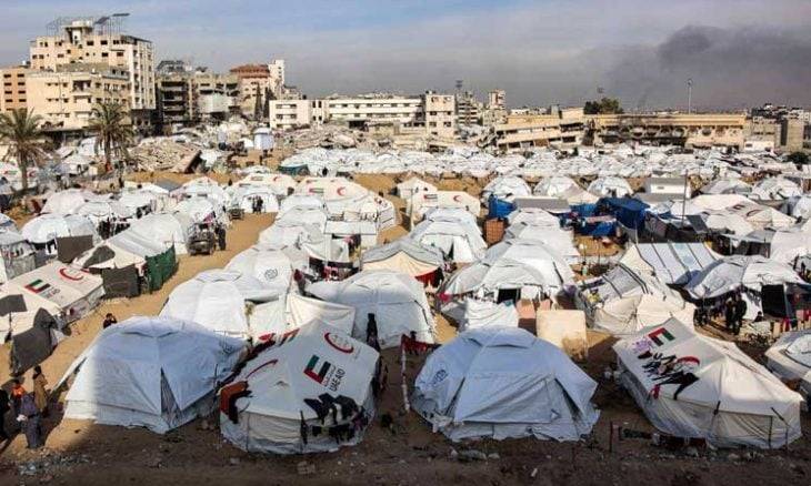 برد وجوع وأمراض وحشرات.. هكذا يعيش النازحون وسط مدينة غزة