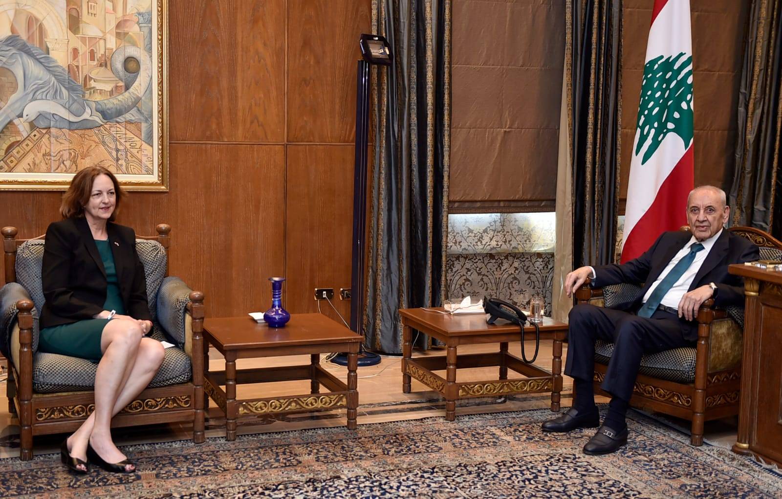 السفيرة الاميركية في عين التينة