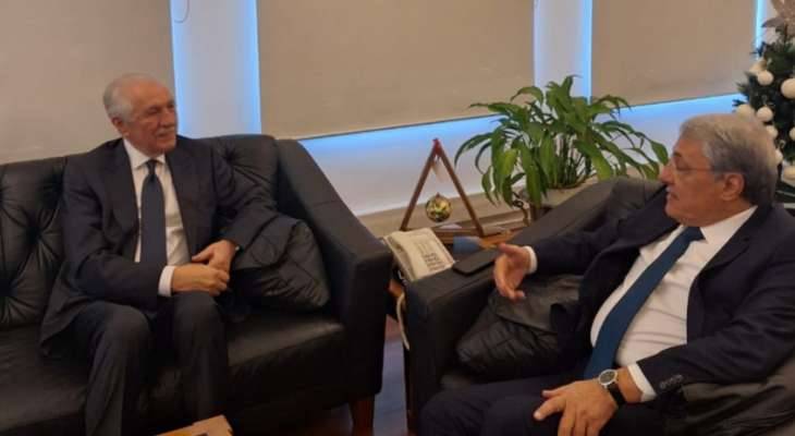 الخوري وزعيتر بحثا في قرار المركز
الدولي لتسوية منازعات الاستثمار لمصلحة لبنان