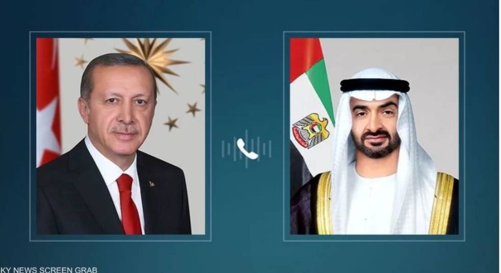 رئيس الإمارات والرئيس التركي يبحثان علاقات البلدين