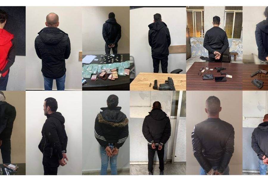 توقيف 18 شخصاً بمداهمات وكمائن في طرابلس