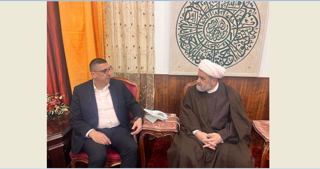 الحجار من دار الافتاء الجعفري في صور:
بحثنا أهميّة تأمين منازل جاهزة للعائدين الى قراهم
