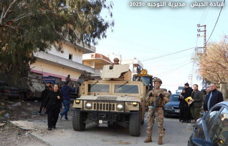 قيادة الجيش تدعو المواطنين الى التحلّي
بالمسؤوليّة في ظلّ الأوضاع التي تمرّ بها البلاد
