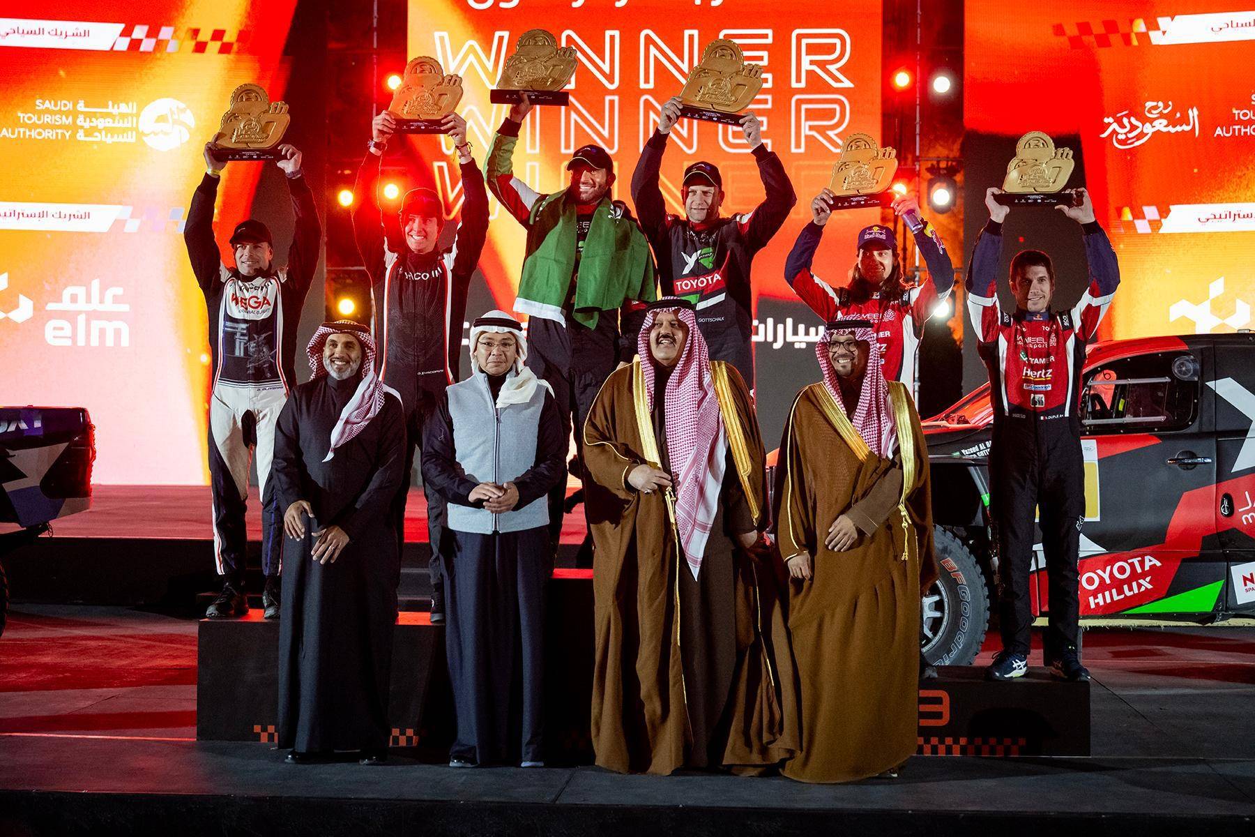 يزيد الراجحي يحقيق فوزه الثامن في رالي حائل الدولي